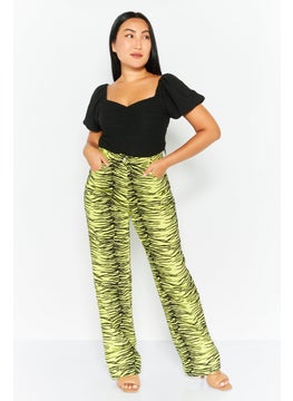 Annorlunda Women Regular Fit High Waist Animal Printed Denim, Multicolor  - Image 4