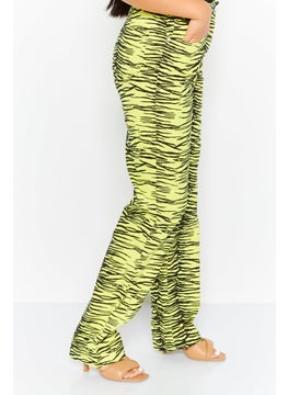 Annorlunda Women Regular Fit High Waist Animal Printed Denim, Multicolor  - Image 2