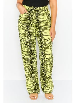 Annorlunda Women Regular Fit High Waist Animal Printed Denim, Multicolor  - Image 1