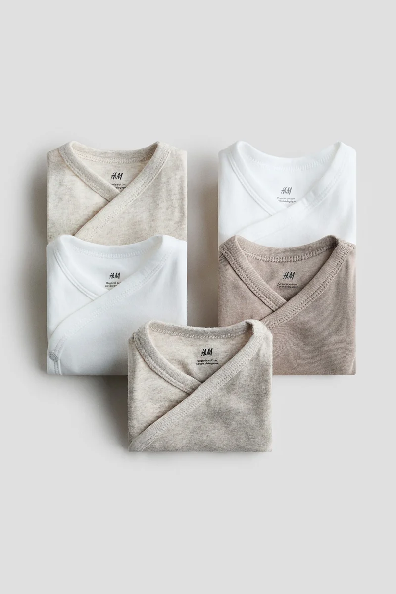 H&M 5-pack cotton bodysuits