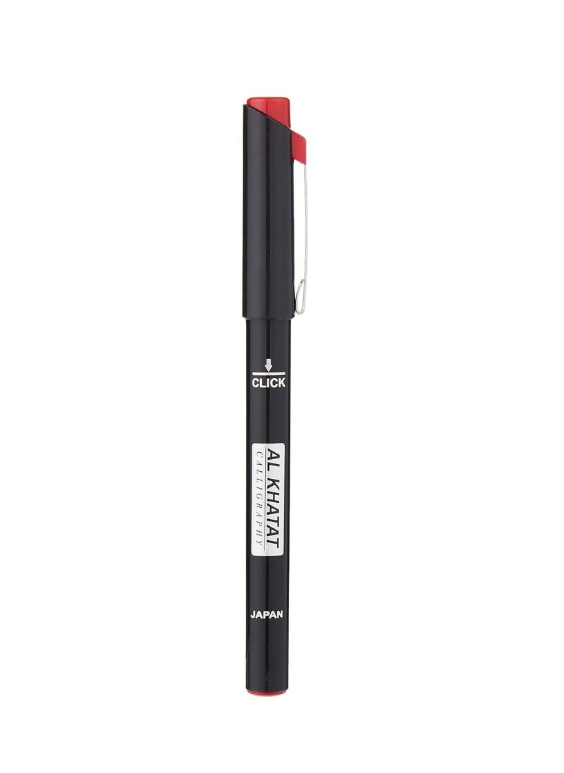 Al Khatat - 1-Piece Calligraphy Pen 3mm Tip Red Ink - Image 1