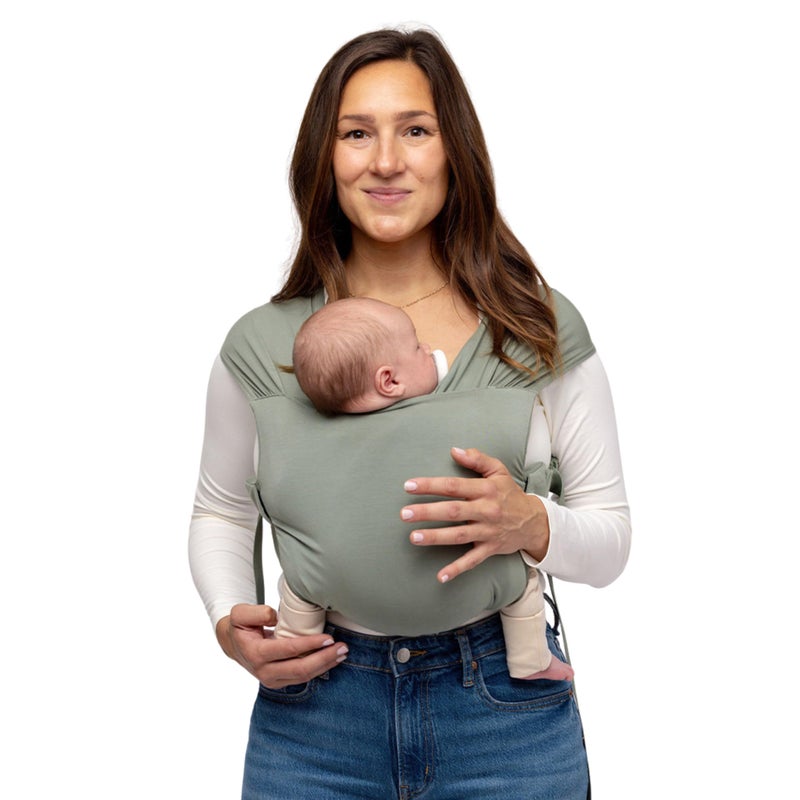 WildBird - Aerial Buckle Wrap - Babies 0-6 Months - Large (L-4XL) Acadian - Newborn Baby Carrier - Front Carry - Soft Fabric, Straps, Head Support, Padded Waist Belt - Baby Essentials - New Mom Gifts - Image 1