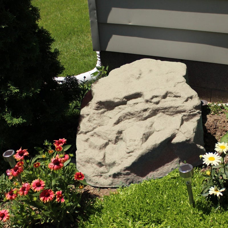 EMSCO Group Landscape Rock â€“ Natural Sandstone Appearance â€“ Low Profile Boulder â€“ Lightweight â€“ Easy to Install - Image 4