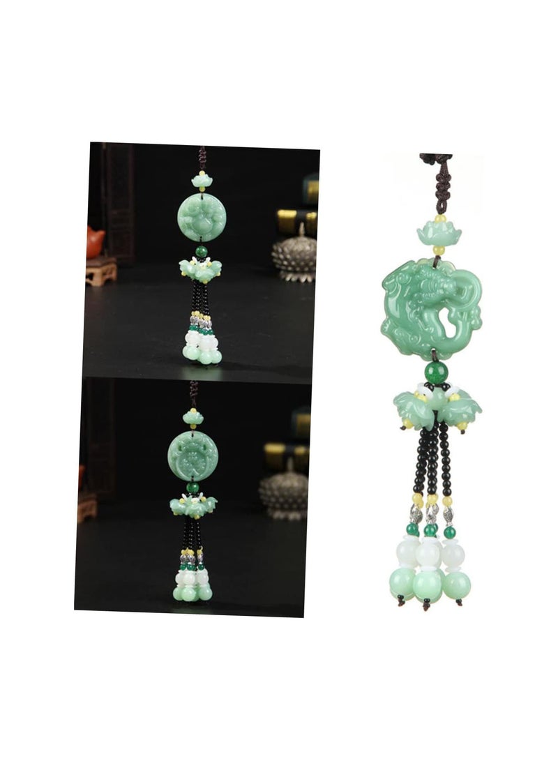 GGOOT car hanging ornament home decoration car trim house decorations for home car ornament car decorations house accessories for home Jade Gourd Pendant car hanging pendant lotus  - Image 5