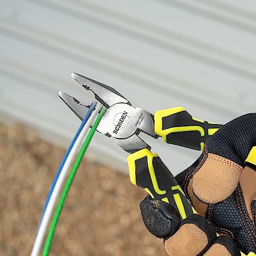BOOSDEN Linesman Pliers, 6 Inch High Leverage Lineman's Plier, Combination Plieres, Electrical Pliers,Side Cutter Linemans Plier - Image 5