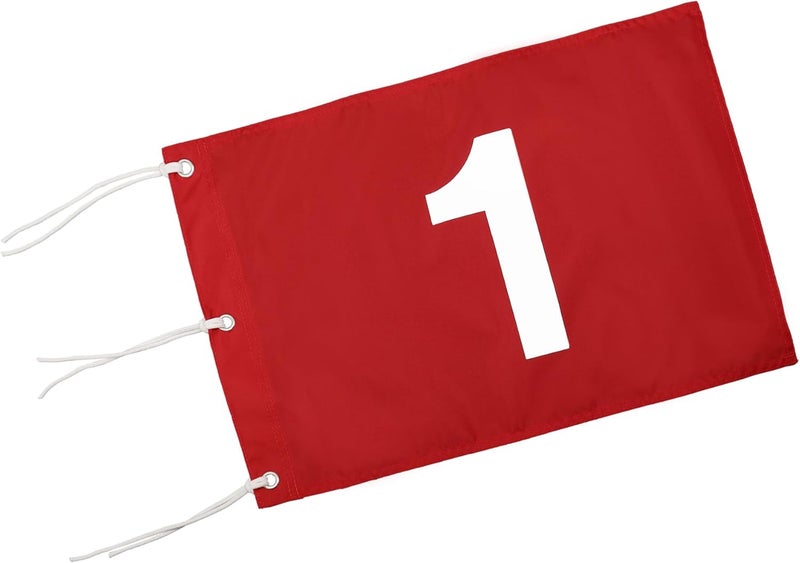 KINGTOP Golf Flag 20x14 Inch - 420D Nylon, Brass Grommets - Standard Putting Green Flags for Backyard Practice, Golf Courses, Country Club - Image 1