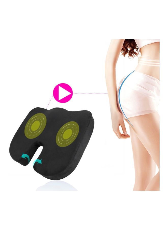 وسادة مقعد بالميموري فوم الأسود - Image 4