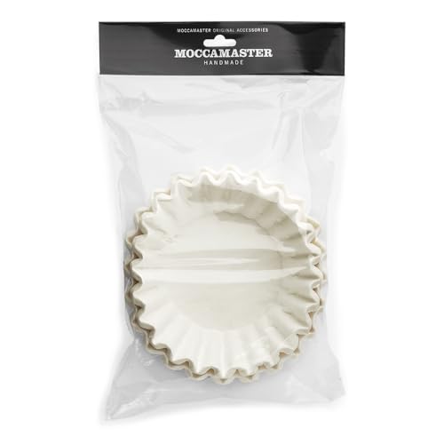 Technivorm Moccamaster Technivorm 85025 Moccamaster White Paper Filters, Flat Bottom, 100 Count - Image 1