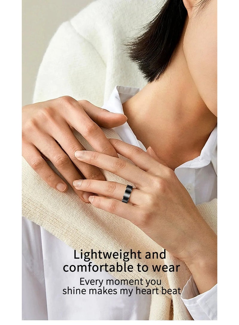 R6 Smart Ring Health Monitor for Men Women Blood Oxygen Heart Rate Sleep Monitor IP68 Waterproof for iOS Android Fitness Ring mi - Image 4