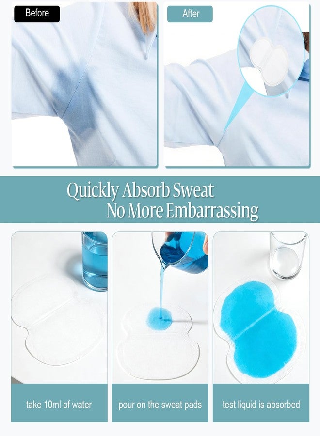 YSSPPOY Armpit Sweat Pads 100 Packs Sweat Pads for Women and Men Individually Packaged, Non Visible Easily Absorb and Disposable Underarm Sweat Pads Shields Armpit Protection For Hyperhidrosis - Image 4