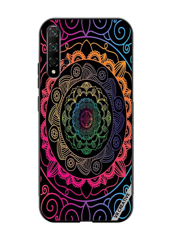VR CREATIVE Protective Case Cover For Huawei Nova 5T Mandala Design Multicolour - Image 1