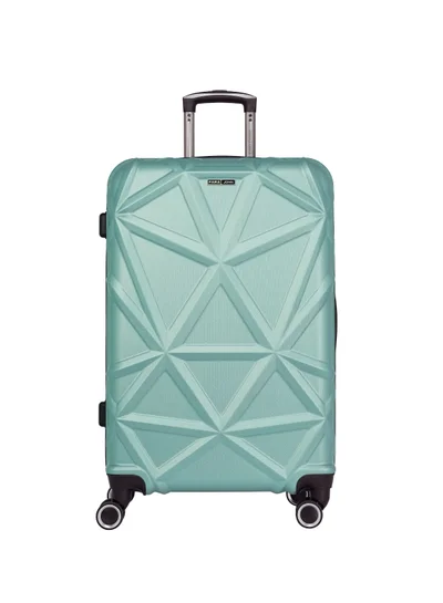 PARAJOHN Medium 24-Inch ABS Lightweight Hardshell Luggage Trolley | carrying 20kg 4-Wheel Spinner Suitcase green