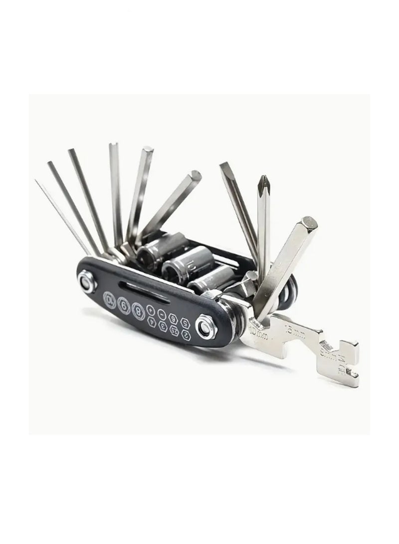 Cycle Torch 16 In 1 High-carbon Steel Mountain Bicycle Tools Sets, Bike Repair Tools Kit  - Image 1