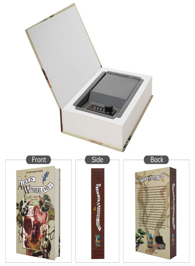 PACOLO Real Paper Transfer Book Safe for Jewelry, Money and Cash, Hollow with Hidden Compartment,Key and Combination Lock (Alice-Combination) - Image 3