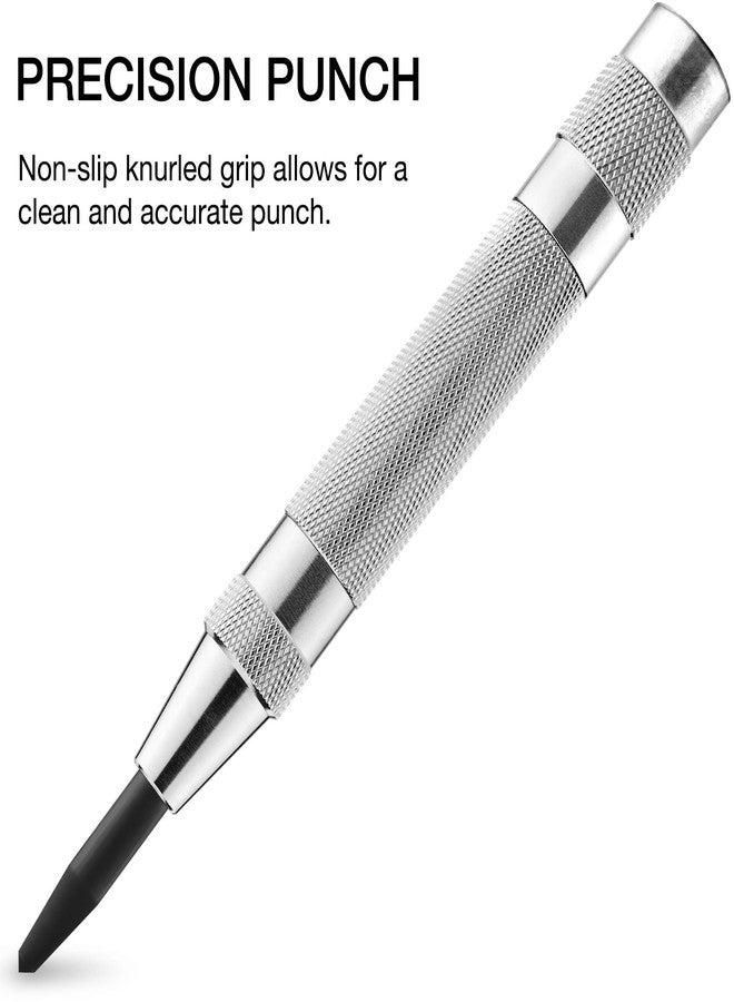 NEIKO 02639A 6-Inch Automatic Center Hole Punch with Adjustable One-Handed Spring Impact, Chrome-Plated Shank, and Premium S2 Steel Tip - Image 4