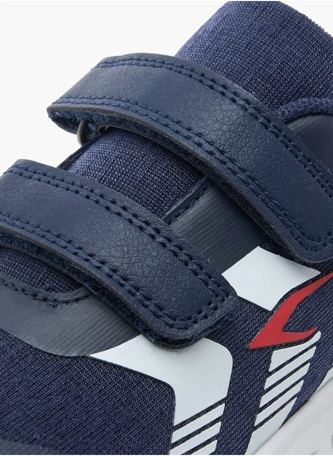 Dash Boys Printed Sports Shoes with Hook and Loop Closure