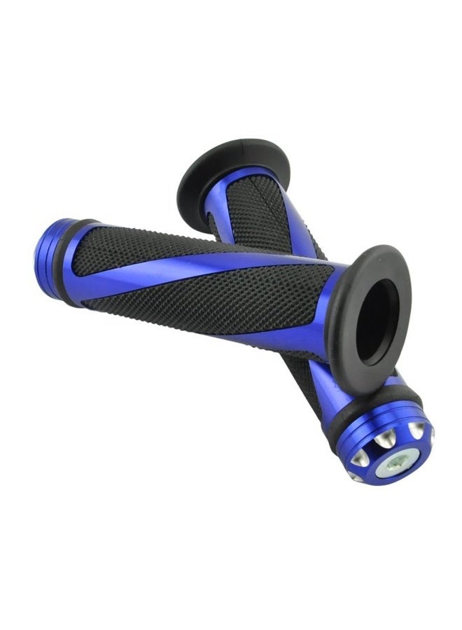 7/8" Aluminum Rubber Gel Hand Grips for Motorcycle Sports Bikes Handlebar - Image 3