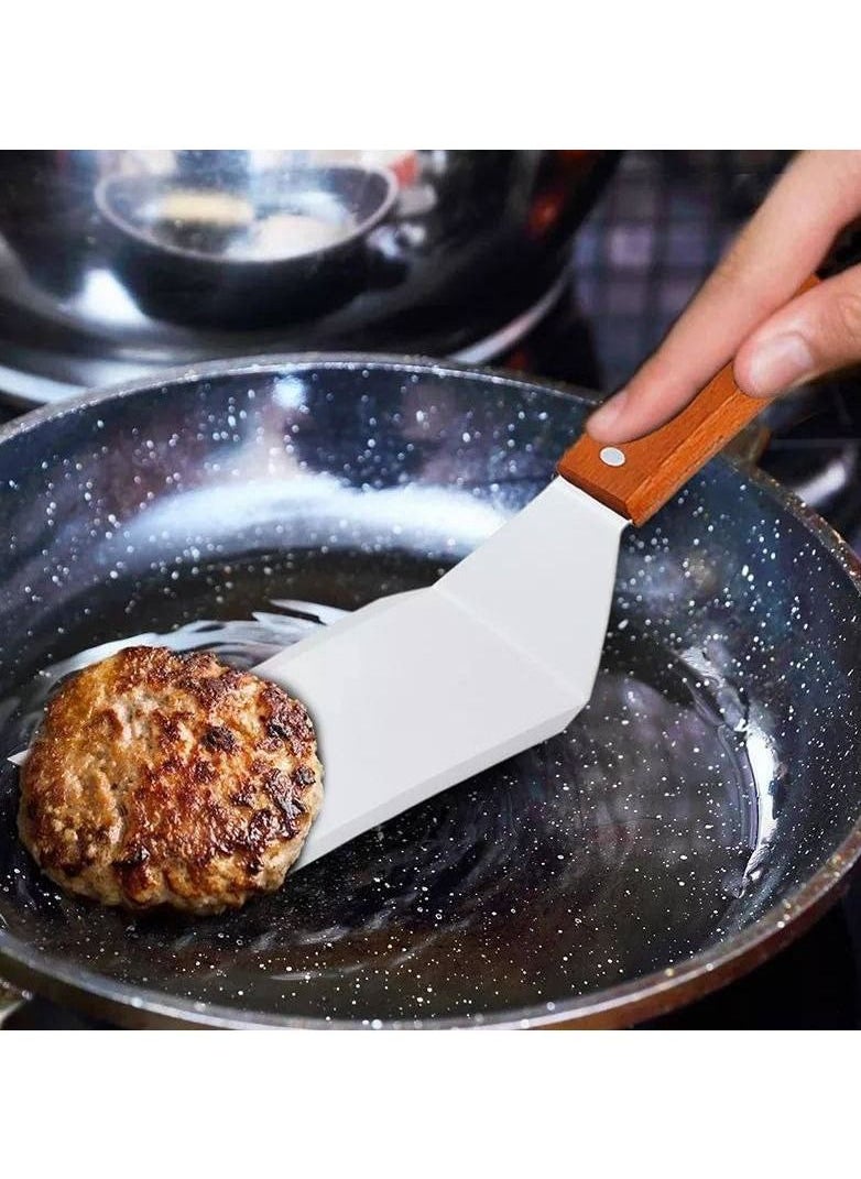 Generic - Metal Spatula with Beveled Edges 2 Pieces - Image 1