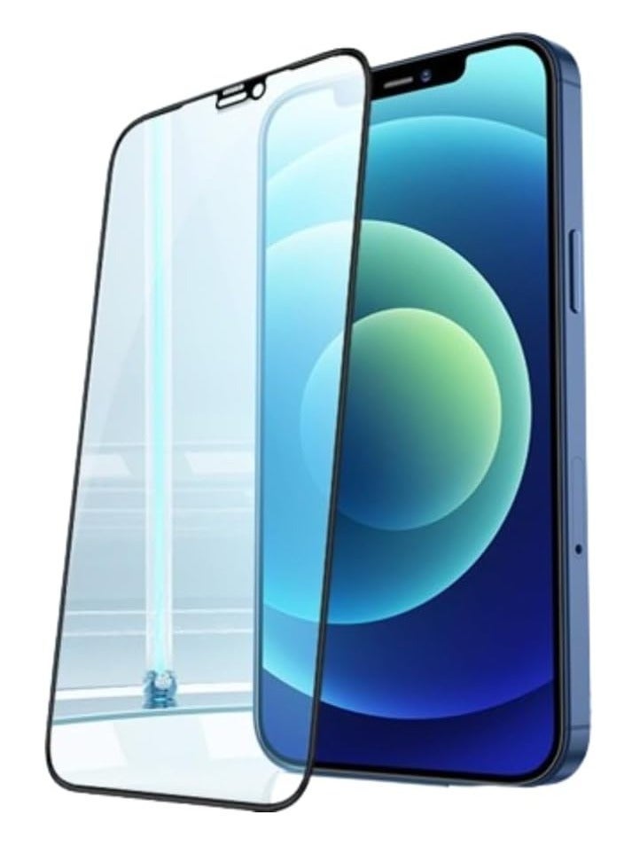 Raxoom D-Pro Privacy Balck Glass designed for iPhone 14 Pro MAX, Premium Tempered Glass - Case Friendly with Sensor Protection and 9H Scratch Proof Hardness and Edge to Edge Proyection - Image 1