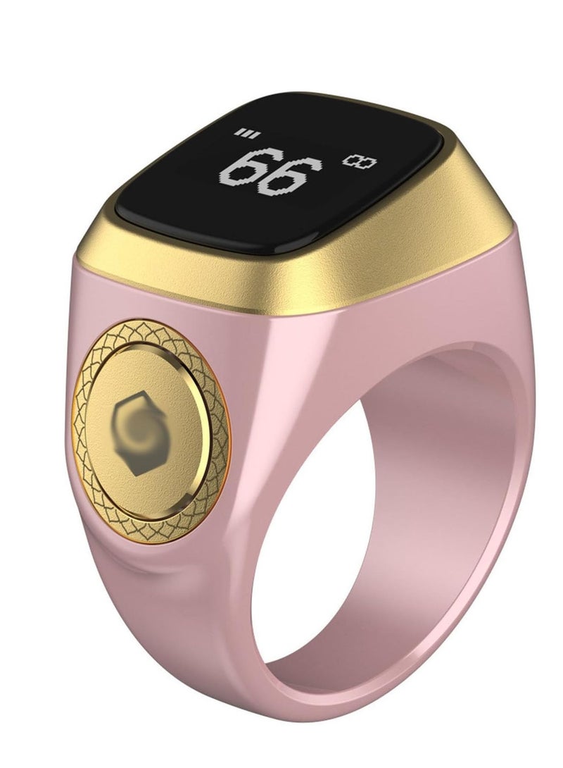 Zikr  Lite Smart Ring 18mm for Muslims Tally Tasbeeh Counter with Vibration Reminder White - Image 1