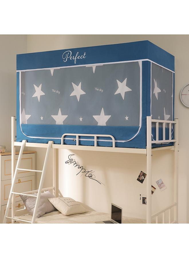 Bluejw 10Y Cross-border College Student Dormitory Mosquito Net Upper And Lower Bed Curtain Integrated Coating Shading Bed Curtain With Bracket Manufacturers - Image 1