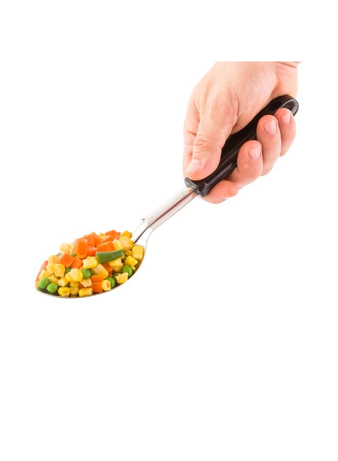 Restaurantware 11 Inch x 2.75 Inch Serving Spoon, 1 Solid Catering Spoon - Polished Finish, Dishwashable, Stainless Steel Buffet Spoon, Serving Utensil For Parties, Catering, Banquets, or Homes - Image 2