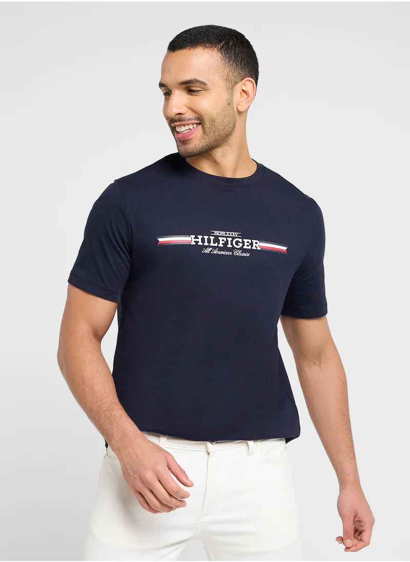 تومي هيلفيغر HILFIGER CHEST STRIPE TEE