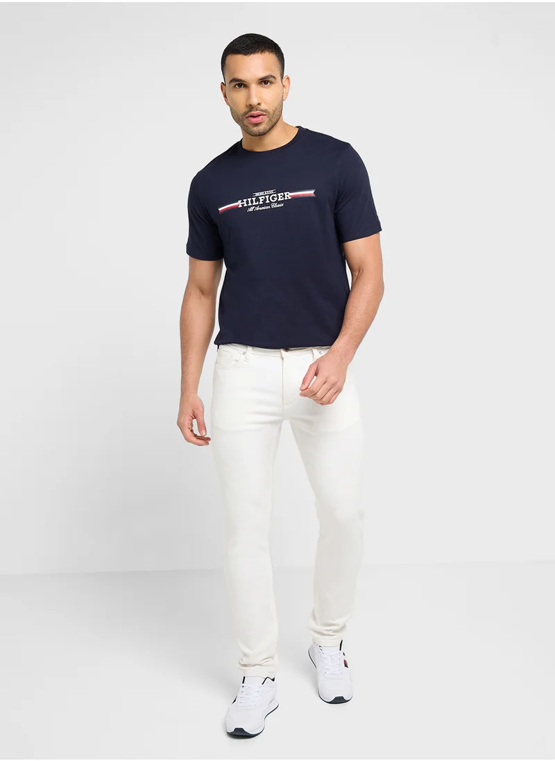 تومي هيلفيغر HILFIGER CHEST STRIPE TEE