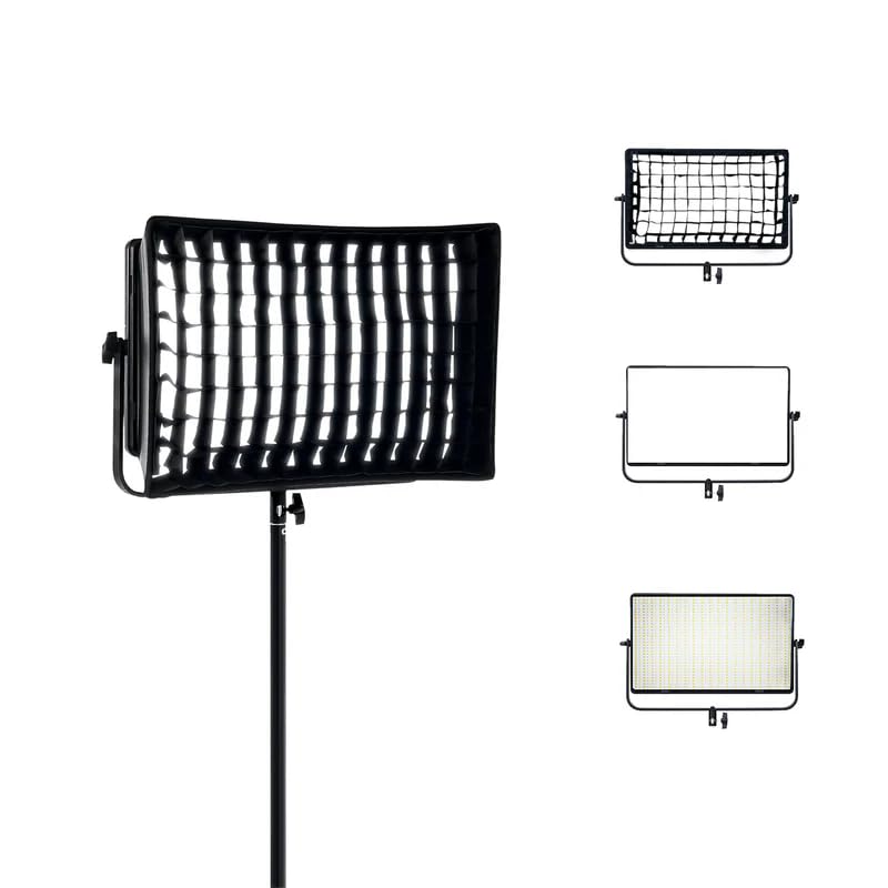 Digitek D1500 Professional Flat Panel LED Video Light Panel with Softbox & Grid Sleek and Easy to Carry Ideal for Wedding Shoot & Outdoor Shoot & More - Image 1