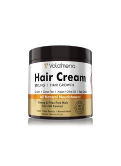 VOLAMENA WITH DEVICE Onion & Argan Hair Cream For Styling & Hair Fall Control 100 Ml  - Image 1