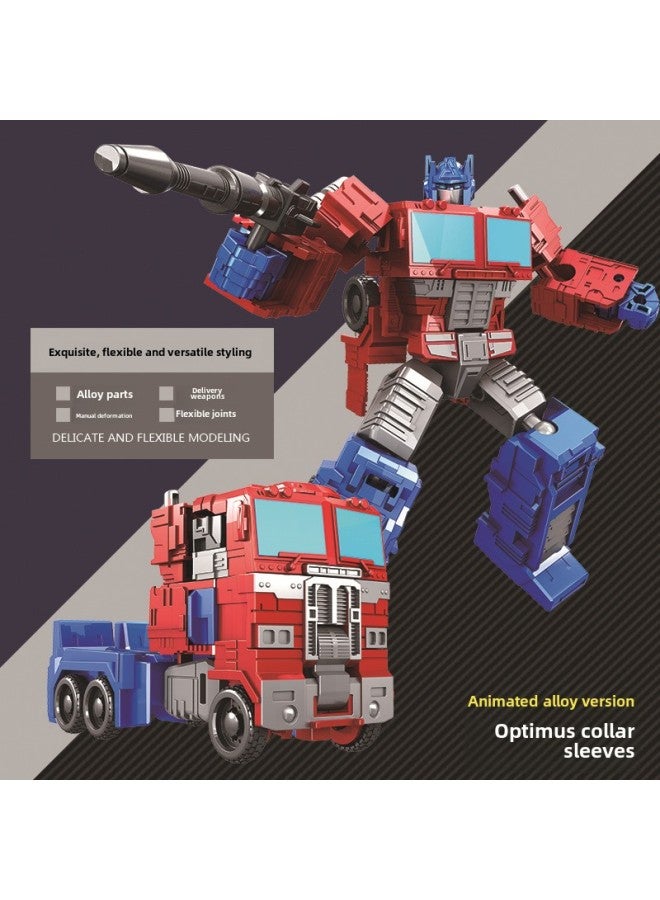 Deformation Toy Model Steel Cable Robot Bumblebee Dinosaur Children's Alloy Optimus God Of War Column TikTok Shop Sound King Kong-Color:Rescue Pioneer - Image 2