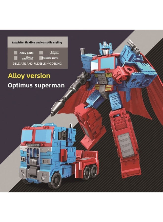 Deformation Toy Model Steel Cable Robot Bumblebee Dinosaur Children's Alloy Optimus God Of War Column TikTok Shop Sound King Kong-Color:Rescue Pioneer - Image 5