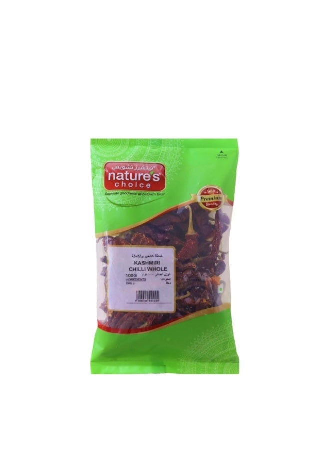 Kashmiri Chilli, Whole - 100g, India