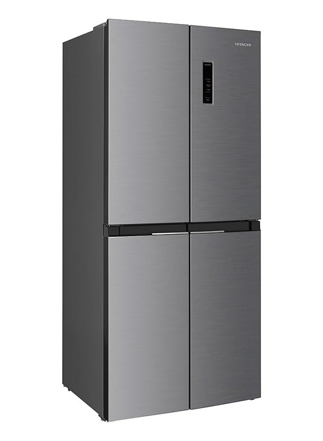 HITACHI 610L Gross & 466L Net Capacity, 4 Door Refrigerator With Bottom Freezer, Touch Screen Control, Energy Saving Mode, Dual Sensing Control, French Door Fridge, 10 Year Inverter Compressor Warranty 610 L HR4N7522DSXAE Inox - Image 2