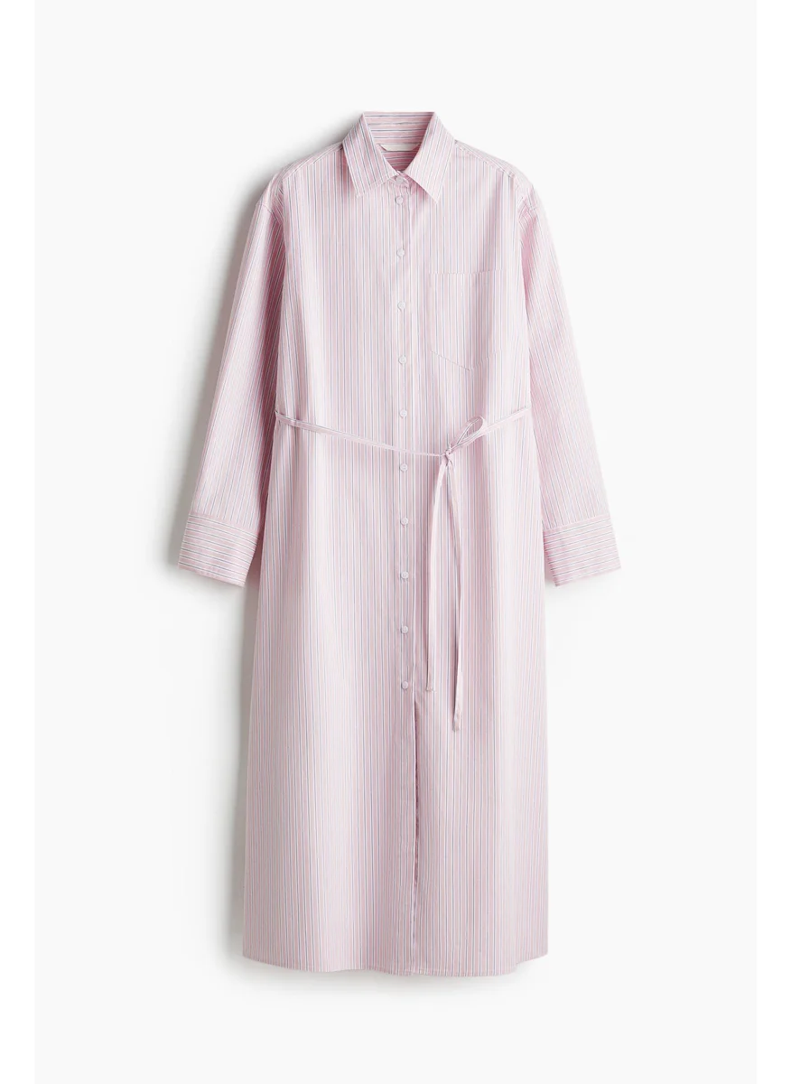 اتش اند ام Tie-Belt Shirt Dress