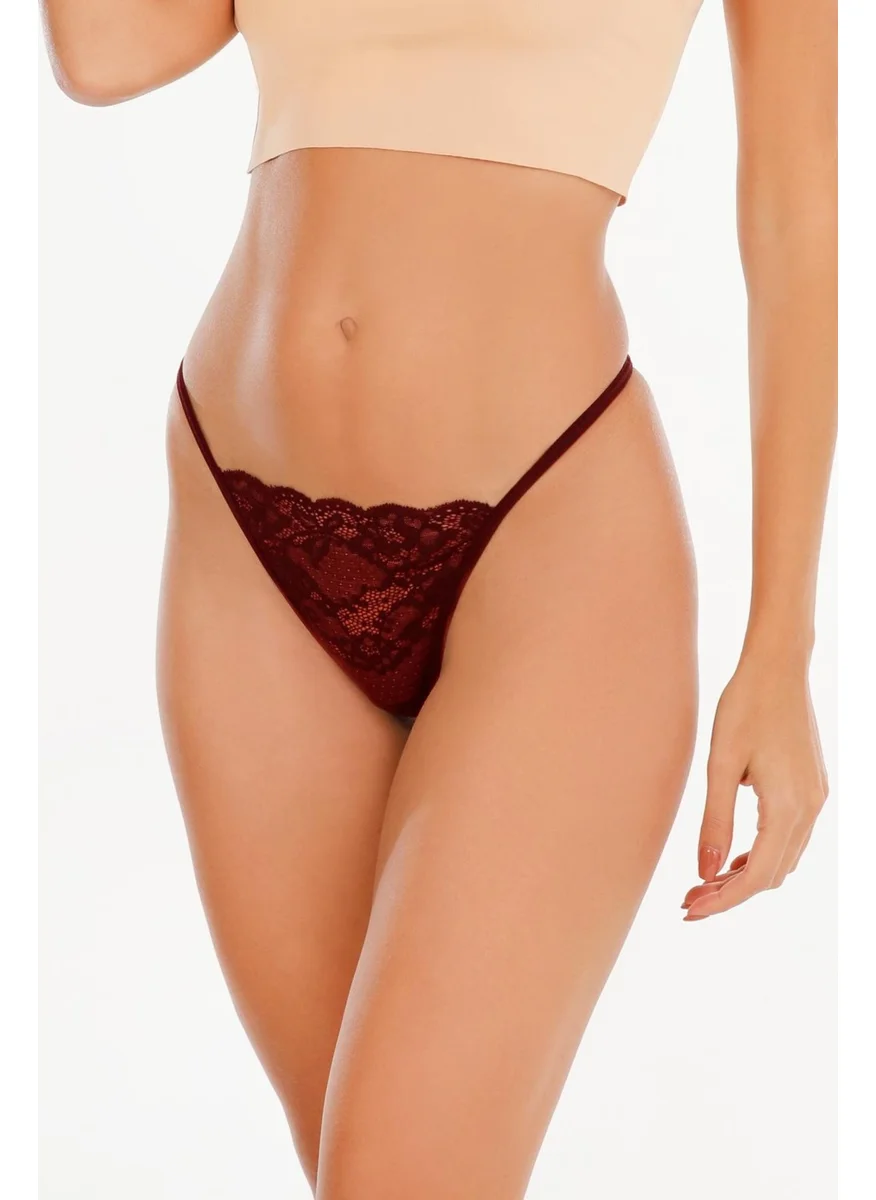 Sensu Women's String Lace Thong 5-Piece Panties Set Mixed Colors KTS3062 MIXED MODEL5