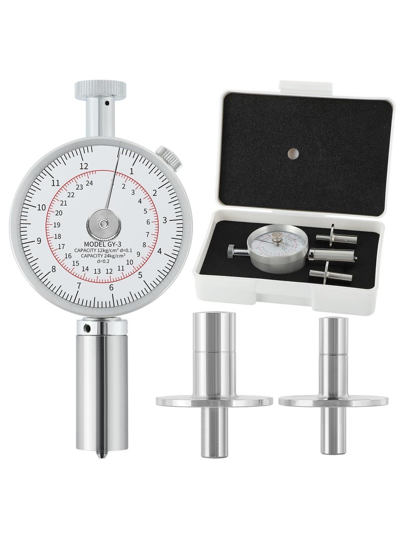 NEWTRY NEWTRY GY-3 Fruit Hardness Tester with 2 Types of Probes Fruit Firmness Penetrometer Sclerometer for Determining The Maturity Level of Fruit (GY-3)  - Image 1