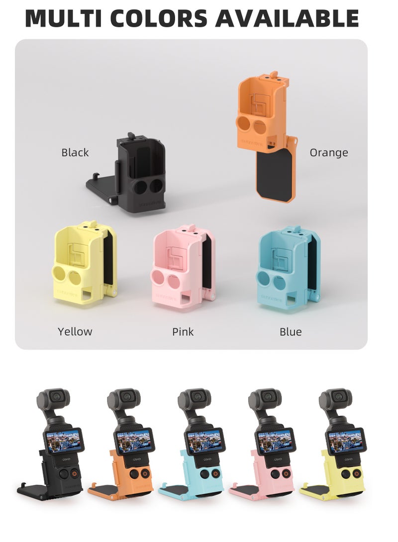 SUNNY LIFE Dedicated Magnetic Mount Stand Compatible with DJI Osmo Pocket 3, Upgraded Pocket3 Accessories Adapter Clamp Magnet Suction Case Holder on Desktop, Vertical Surface, 180° Adjustable Handle, WITH 2 Lens Protector + 2 LCD Screen Protector  - Image 2