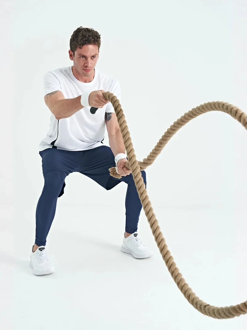 تومي لايف TOMMY Men's Skinny Knit Active Pants