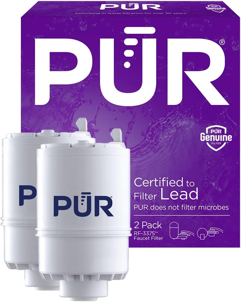 PUR Faucet Mount Replacement Filter 2-Pack - Genuine 2-in-1 Powerful Filtration with Lead Removal - Image 1
