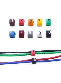 Colored Cable Numbering Counter EC-0 Size 2.5 Sqmm Wire Marker 200 Pcs