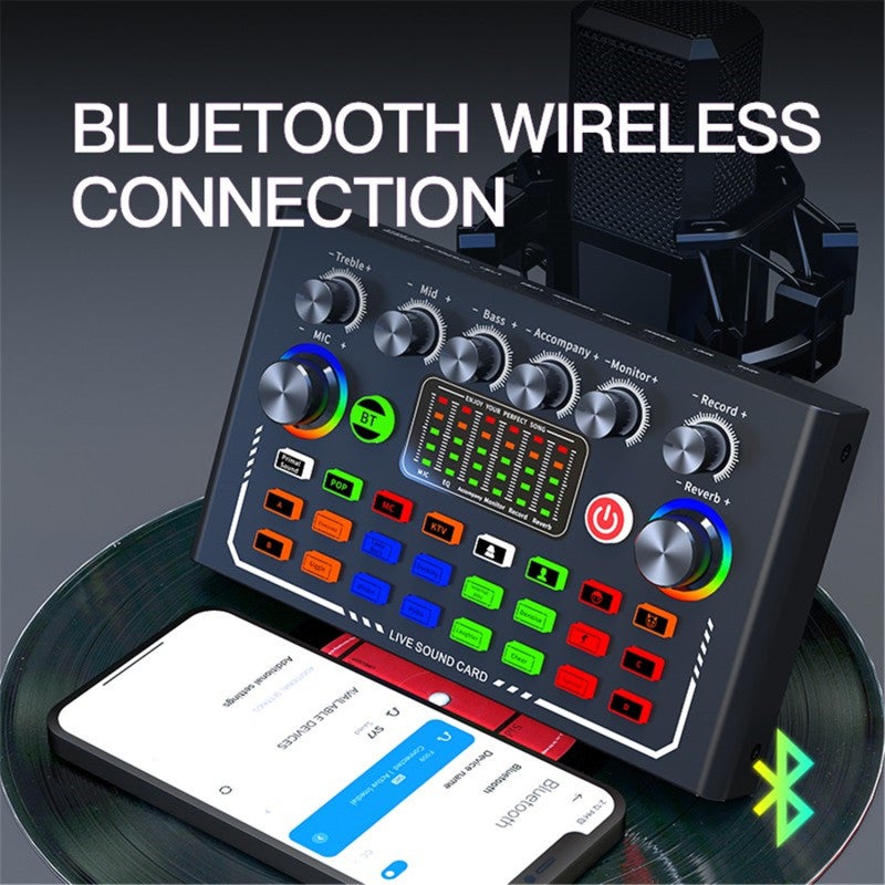 Live Sound Card Kit: Black, 1-Click Noise Reduction, 6 Modes, 4 Voice Changers - Multi-Platform Live Streaming, Wide Compatibility Podcast Equipment Kit for Live Broadcasts, Podcasts, Gaming, Home Stu - Image 5