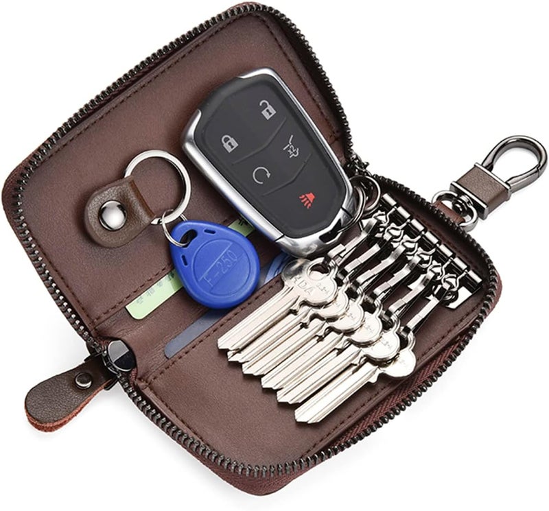 SHOWAY Premium Leather Car Key Holder Wallet - Image 2