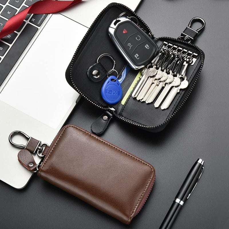 SHOWAY Premium Leather Car Key Holder Wallet - Image 4