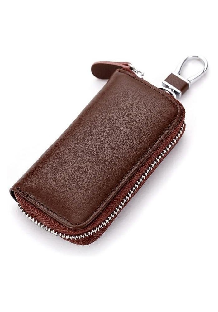 SHOWAY Premium Leather Car Key Holder Wallet - Image 1