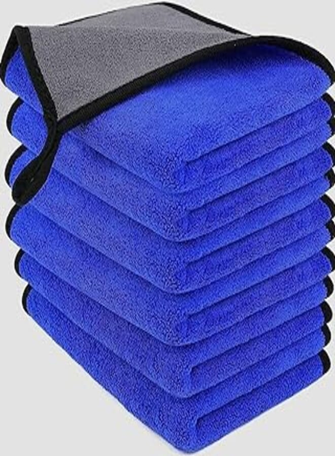 Bigest size of Car drying towel, One microfiber towel, super absorbent cleaning towel for car, windows, screen and kitchen, 40x60 cm (blue)