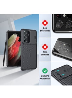 Nillkin Protective Case for Samsung Galaxy S23 FE 5G, TPU Shockproof Airbags Frame with Camera Lens Protection Slide Cover, PC Anti-Fingerprint Mobile Back Cover, 6.4-inch Slim Fit Phone Cases (Black)  - Image 2