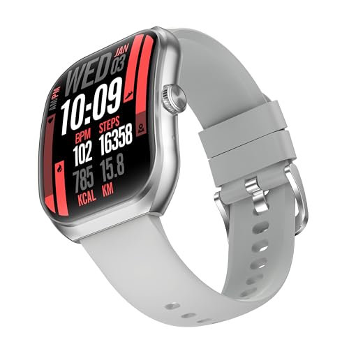 TIMEX Smart Progen 1.95" (4.95 cm) Curved AMOLED Display with Functional Crown and BT Calling Smartwatch for Unisex - TWTXW802T - Image 1
