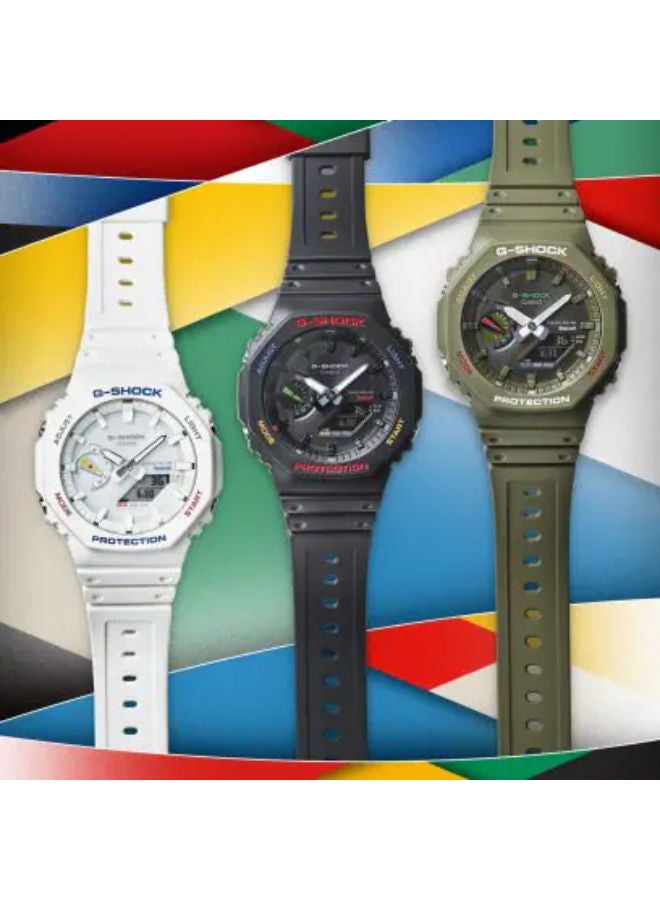 CASIO G_Shock Resin Analog+Digital Wrist Watch GA-B2100FC-1ADR - Image 3