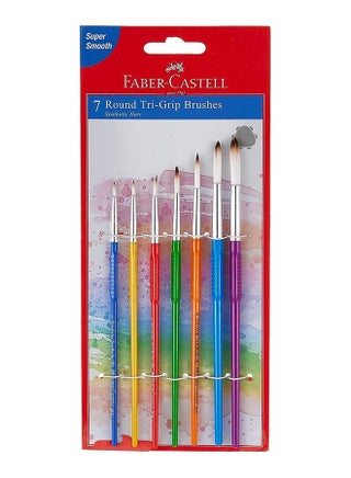 7-Piece Synthetic Hair Paint Brush Set